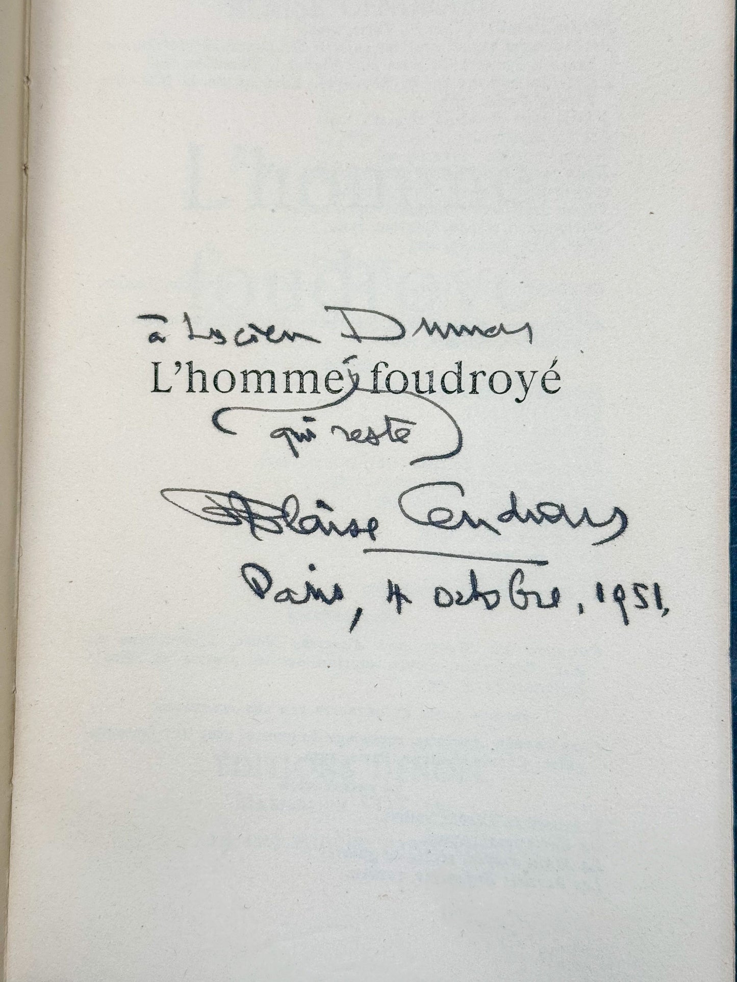 L'homme foudroyé