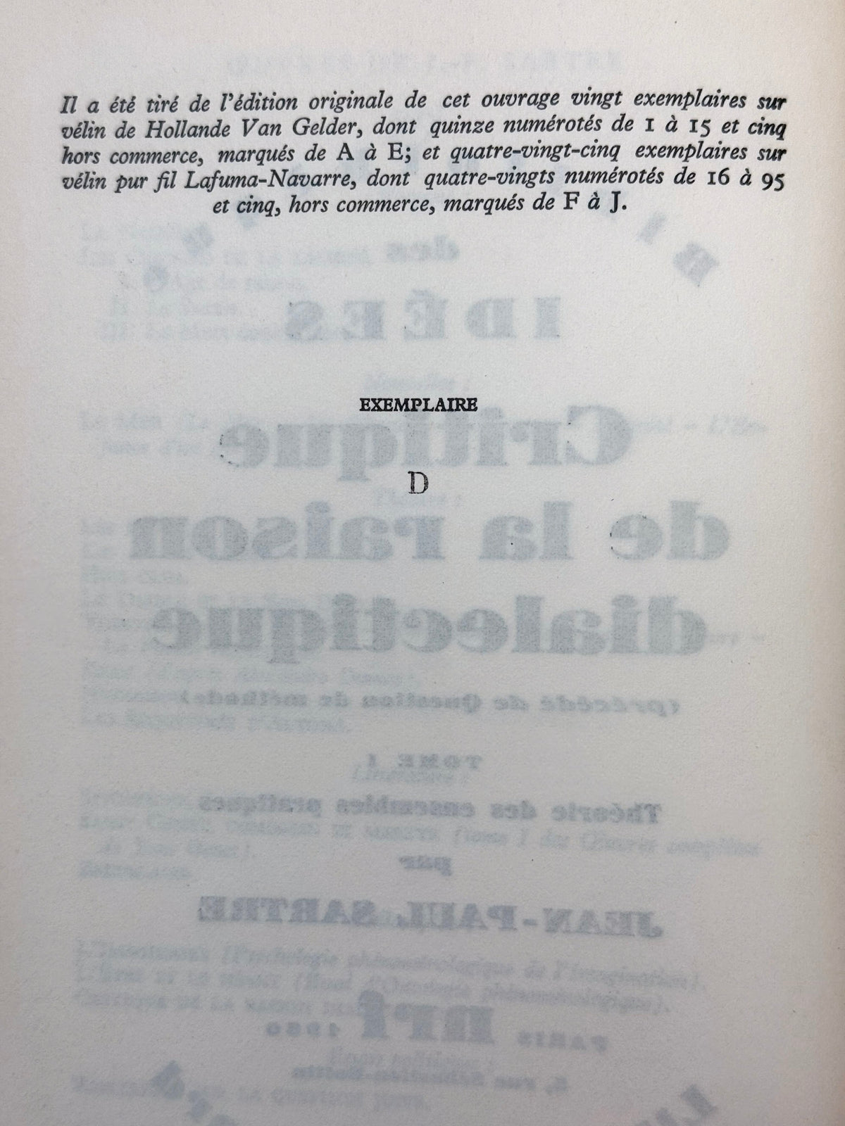 Critique de la Raison Dialectique