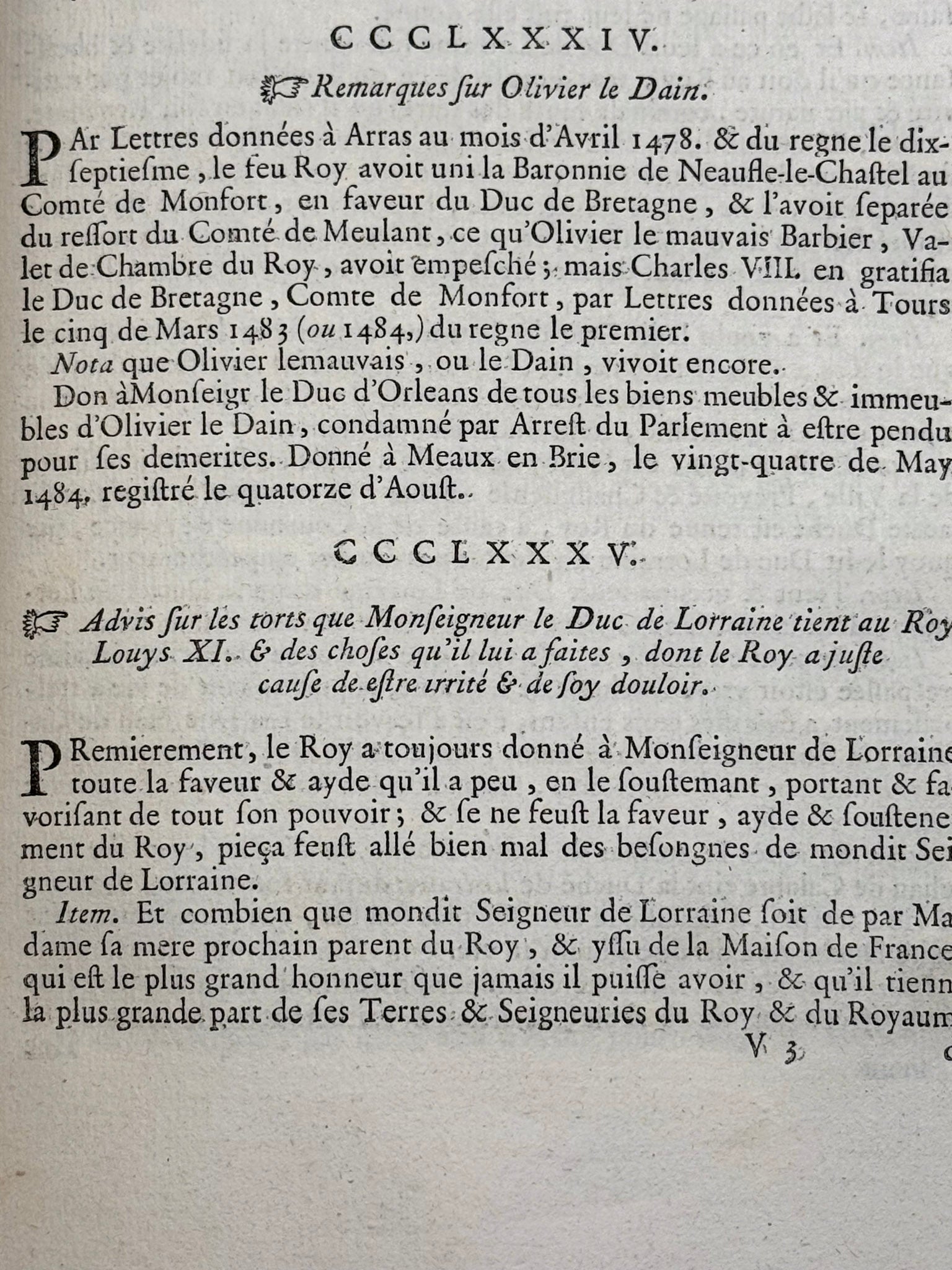 Mémoires de Messire Philippe de Comines, seigneur d'Argenton, où l'on trouve l'histoire des rois de France Louis XI et Charles VIII