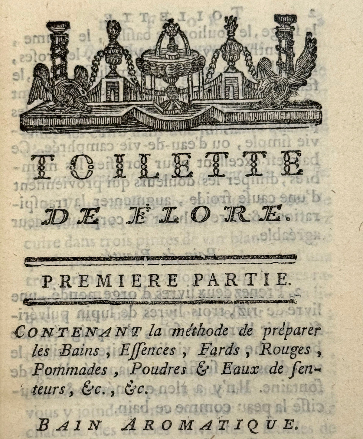 Toilette et laboratoire de Flore, [...] ou Essai sur les Plantes qui peuvent servir d'ornement aux Dames [...]
