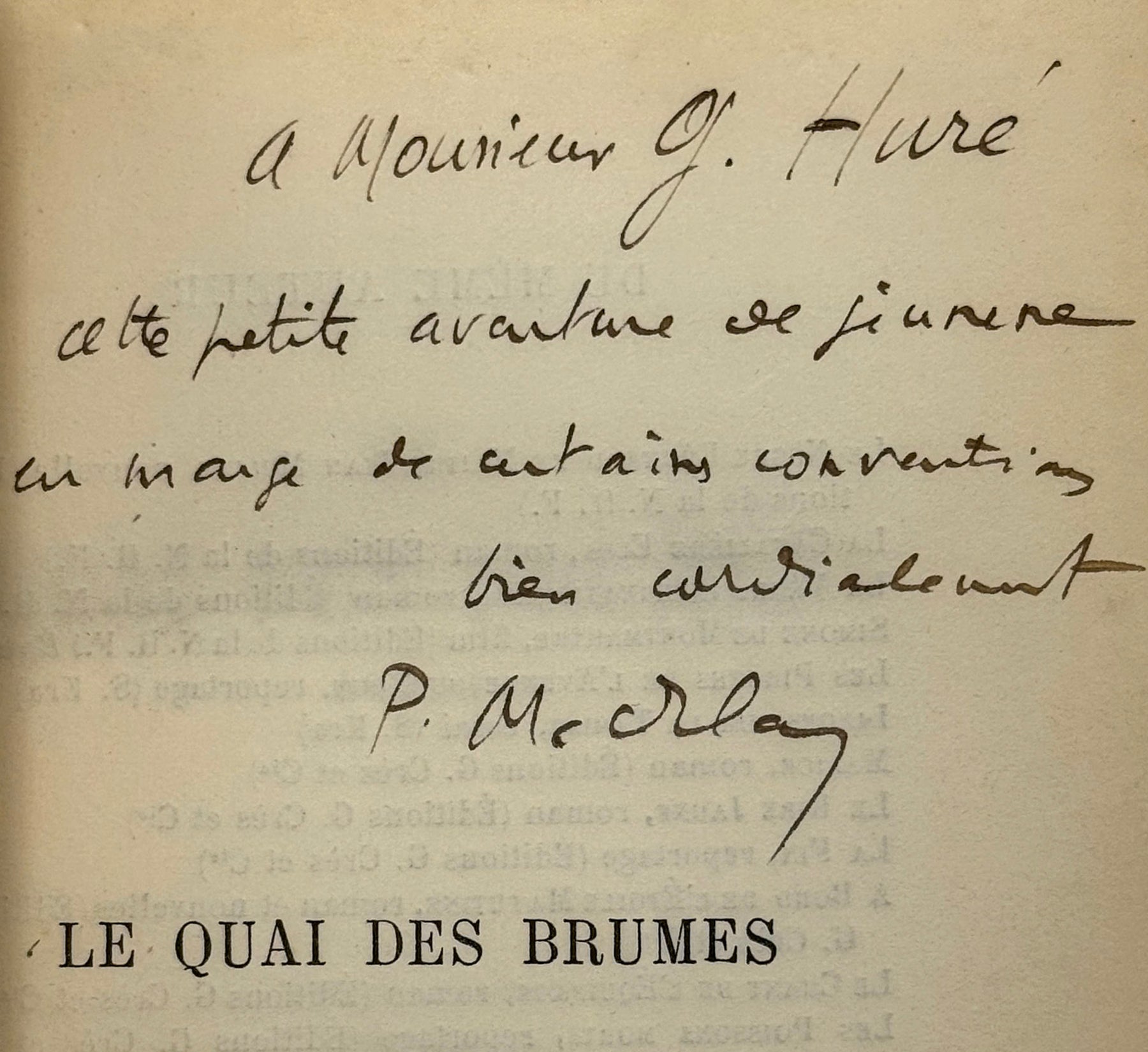Le quai des Brumes