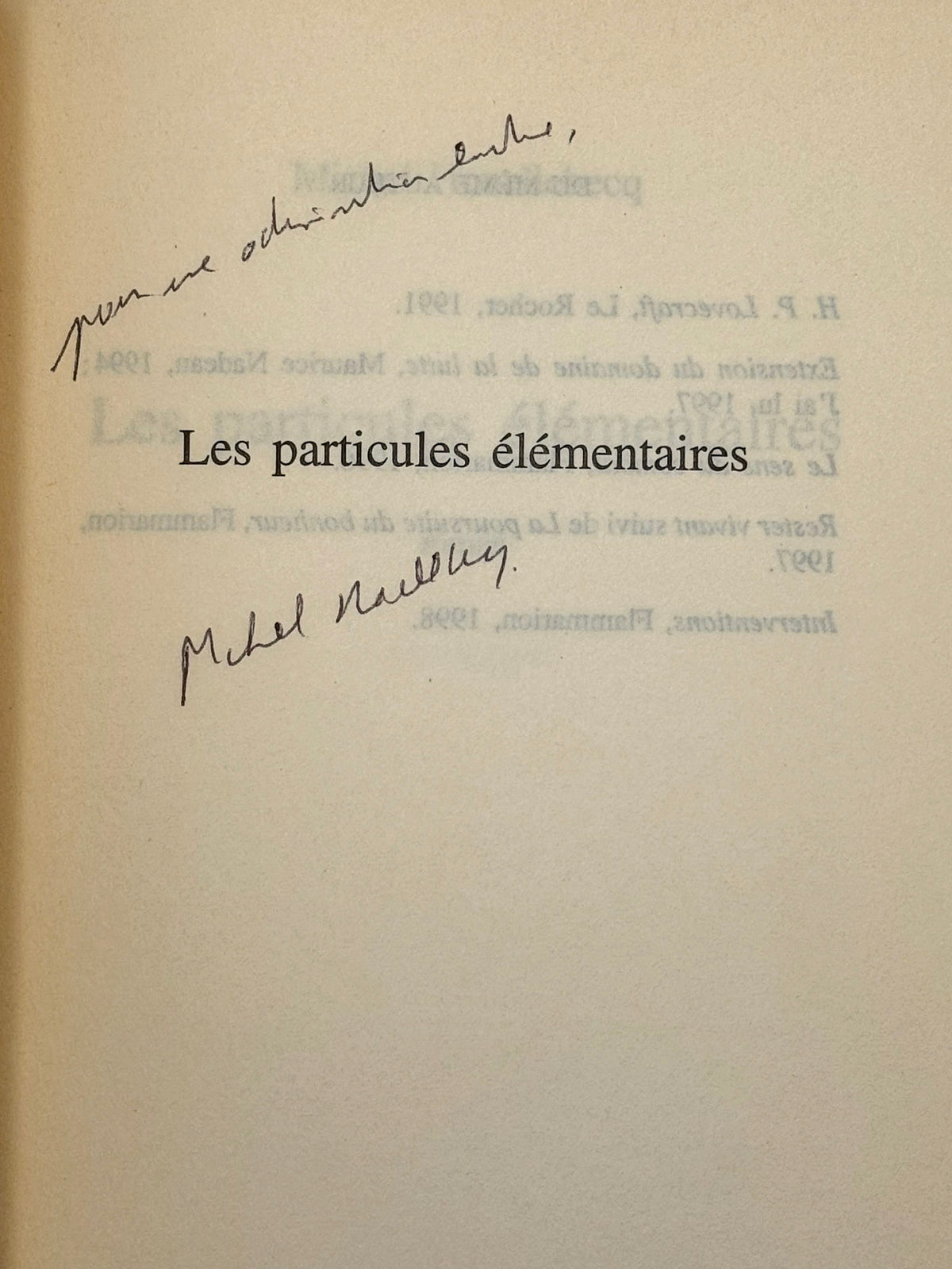 Les particules élémentaires