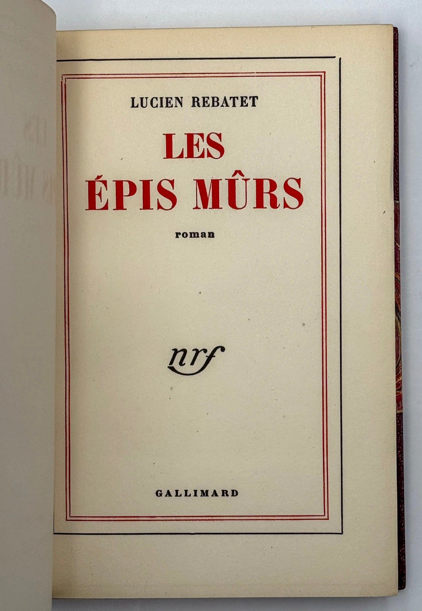 Les épis mûrs
