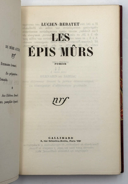 Les épis mûrs