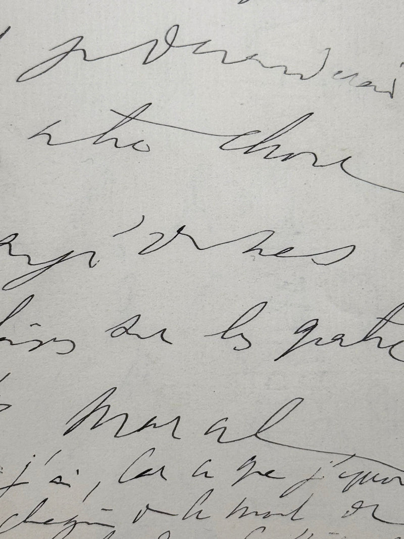 Lettre autographe signée, Proust à Madame Charles Nathan