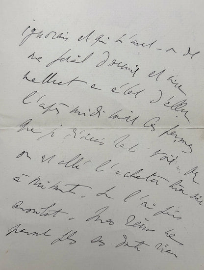 L.A.S. Proust à Madame Charles Nathan
