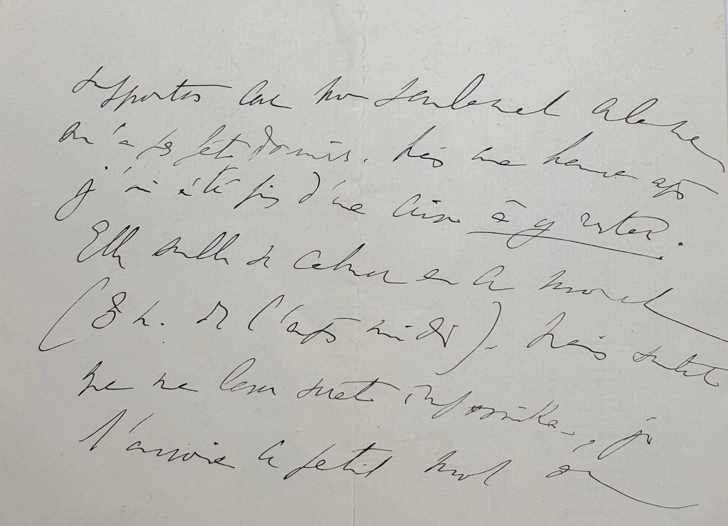 L.A.S. Proust à Madame Charles Nathan