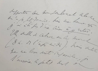 L.A.S. Proust à Madame Charles Nathan