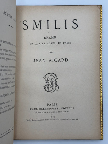 Smilis. Drame en quatre actes, en prose