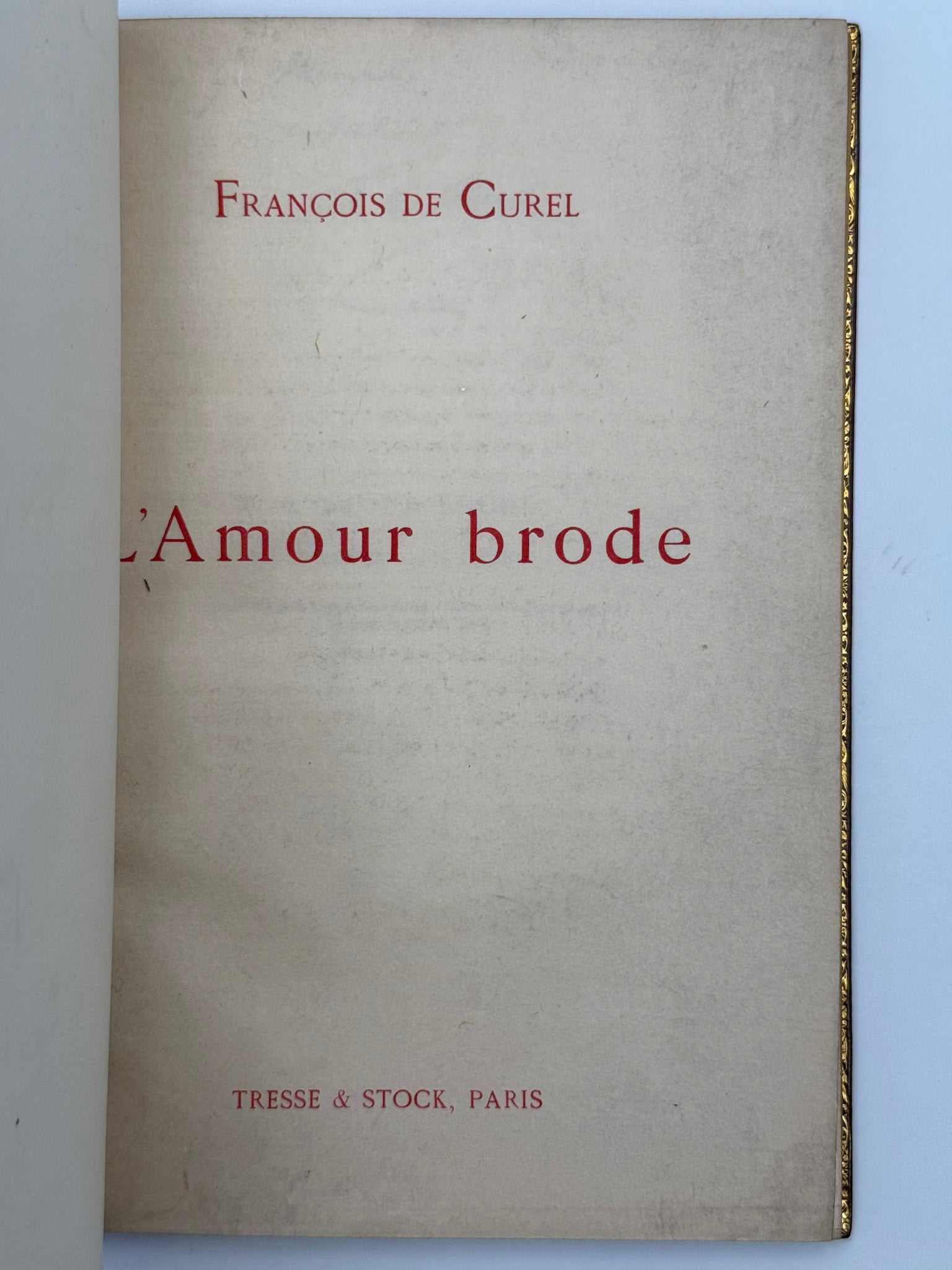 L'amour brode