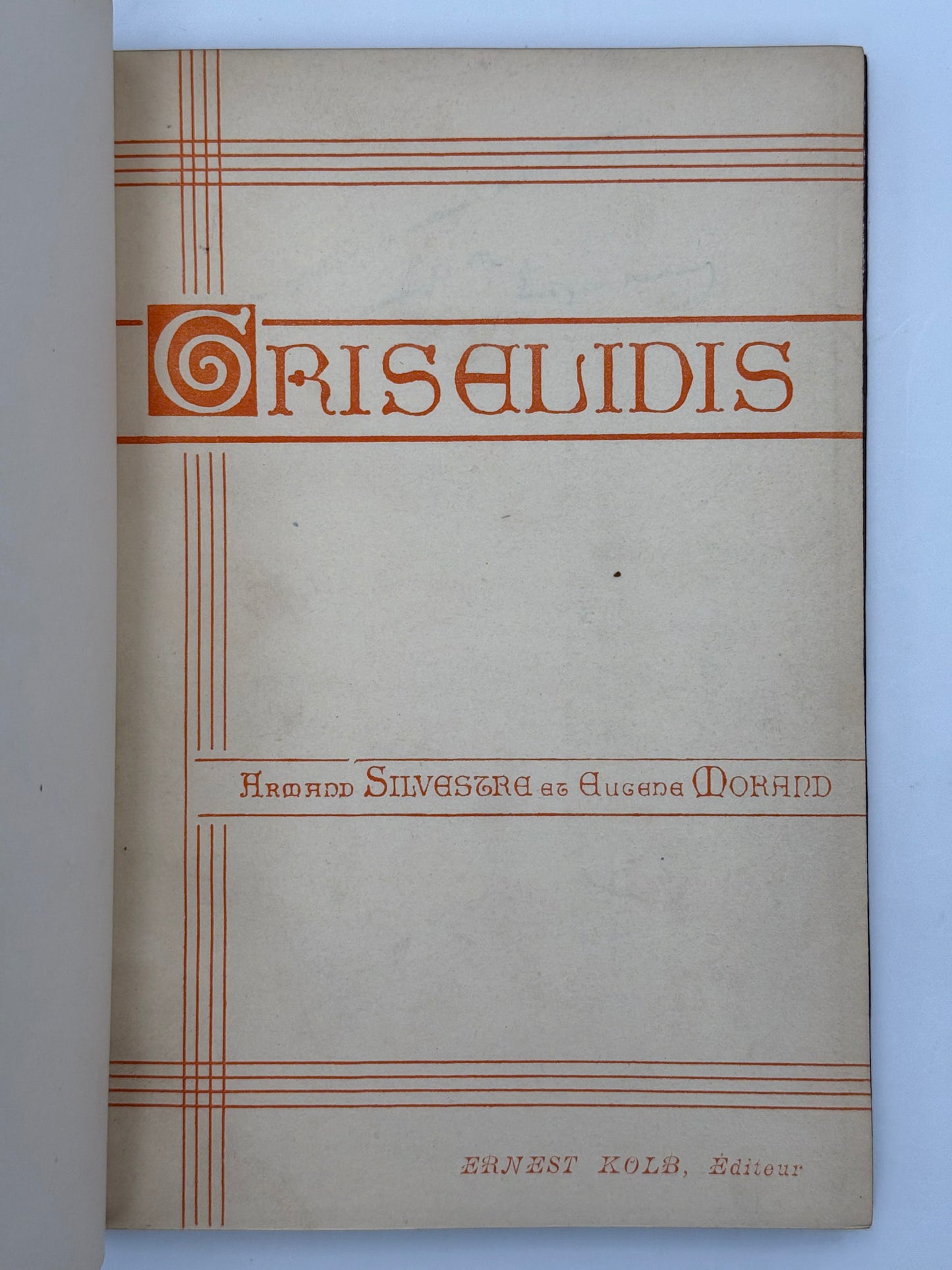 Grisélidis. Mystère. En trois Actes, un Prologue et un Epilogue en vers libres