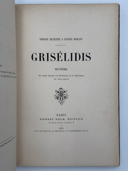 Grisélidis. Mystère. En trois Actes, un Prologue et un Epilogue en vers libres