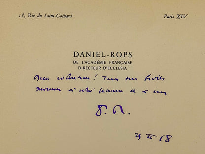 Autograph letter signed, Rops to Georges Lubin