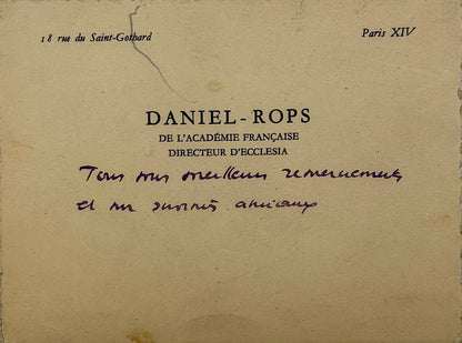 Autograph letter signed, Rops to Georges Lubin