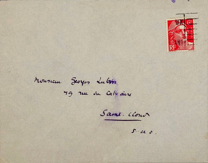 Autograph letter signed, Rops to Georges Lubin