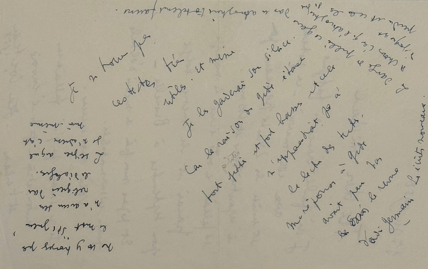 Autograph letter signed, Cocteau to Michael Smithies