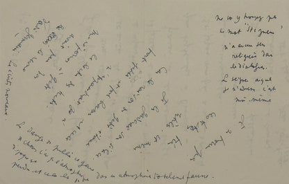 Autograph letter signed, Cocteau to Michael Smithies