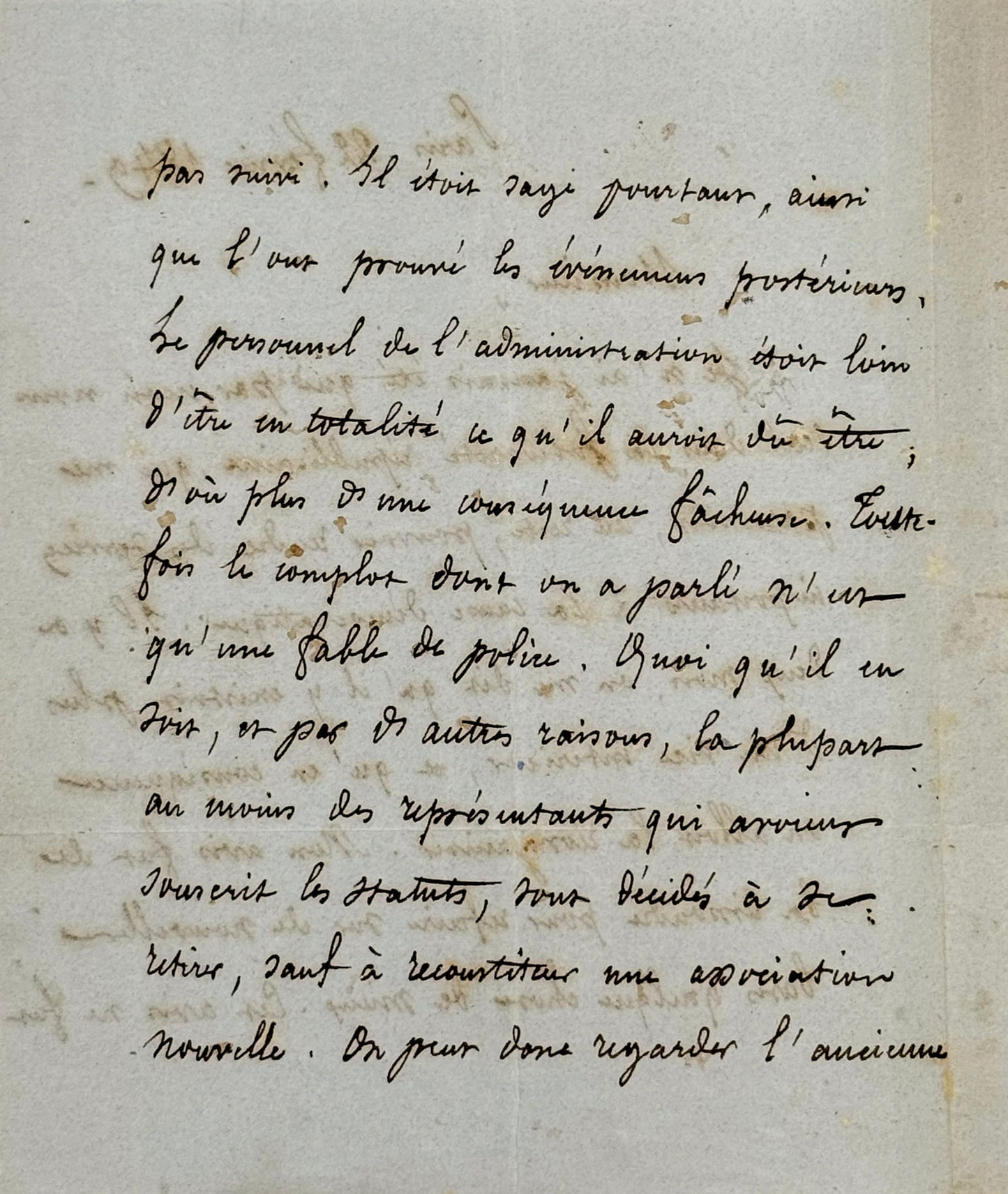 Lettre autographe signée, Lamennais