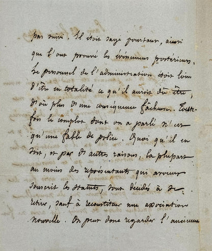 Lettre autographe signée, Lamennais