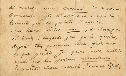 Autograph letter signed, Mistral to Valère [in Provençal]