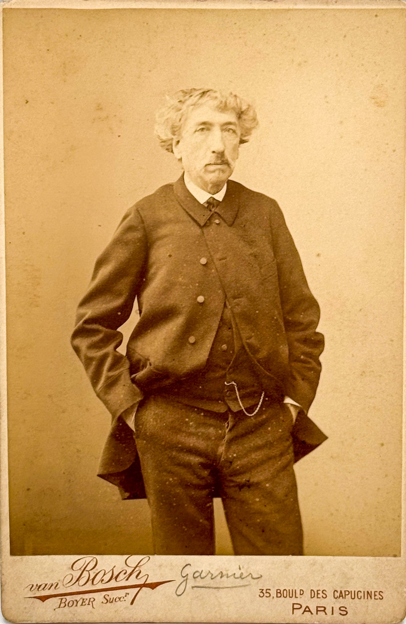 Albumen print, sepia print by Charles Garnier, by VAN BOSCH