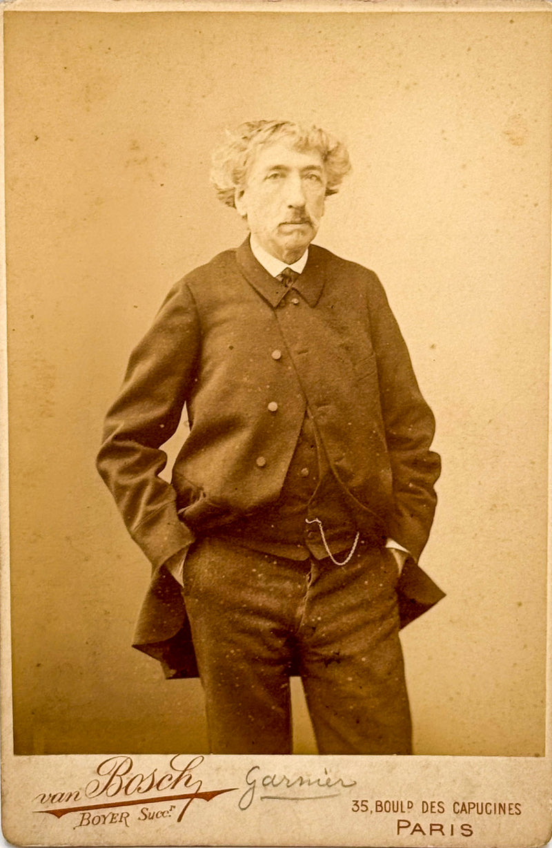Épreuve sur papier albuminé, tirage sépia de Charles Garnier, par VAN BOSCH