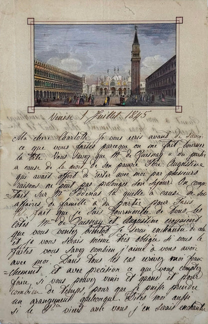 Lettre autographe signée, Duchesse de Berry à la princesse de Lucinge