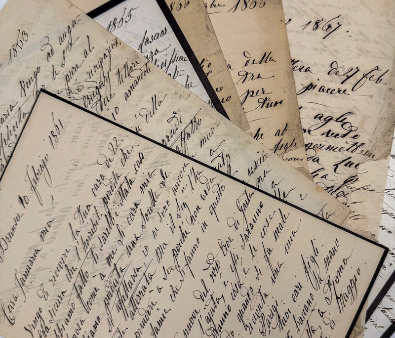 6 Lettres autographes signées, Duchesse de Berry à Dona Januaria de Bragance