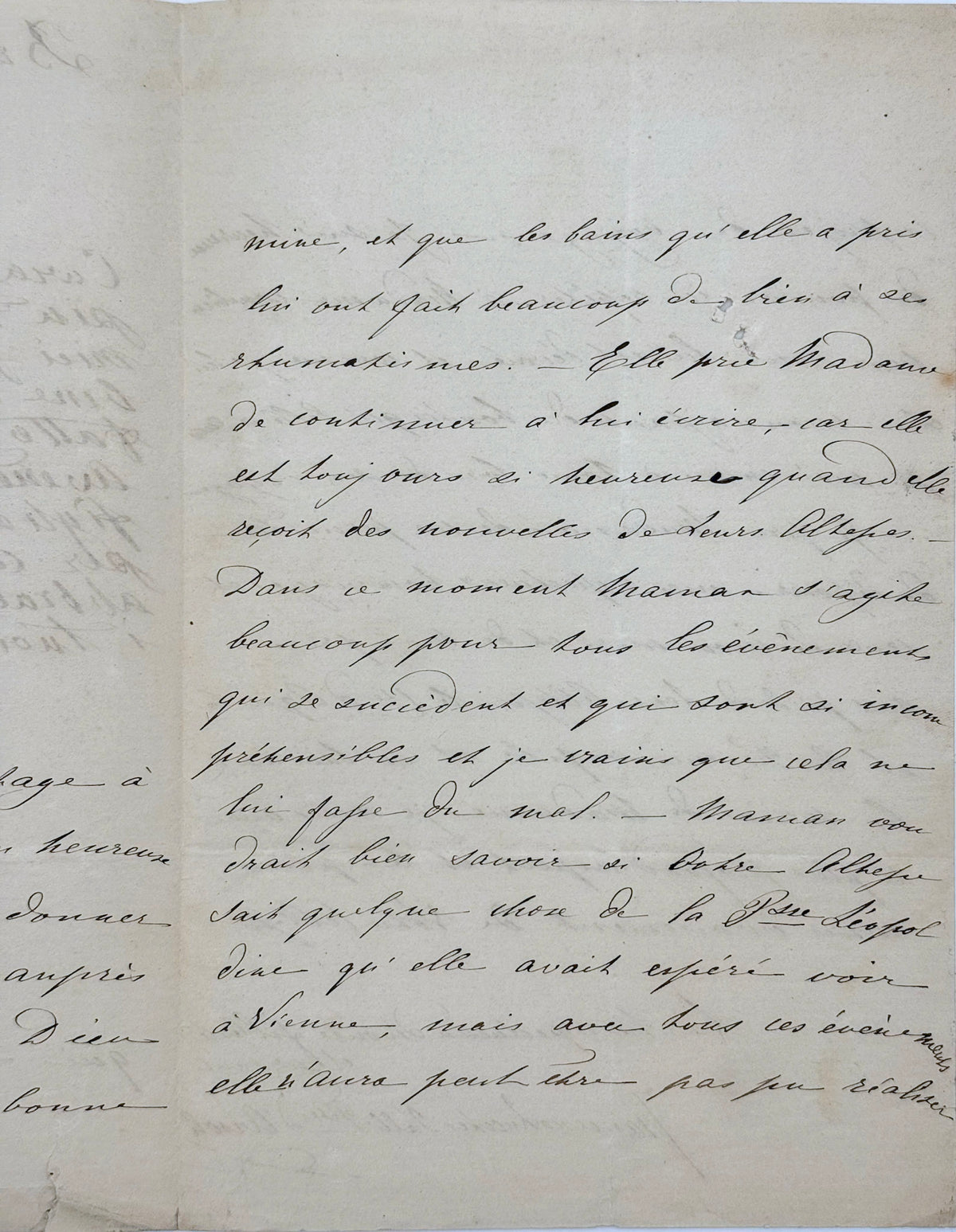 6 autograph letters signed from the Duchess of Berry to Dona Januaria of Braganza