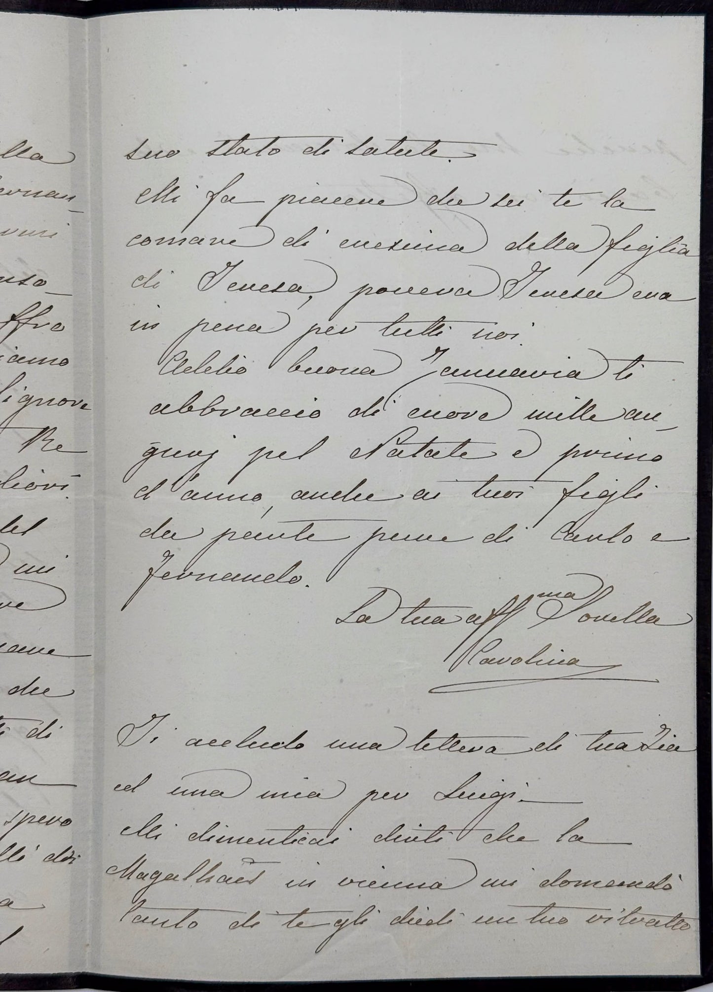 6 autograph letters signed from the Duchess of Berry to Dona Januaria of Braganza