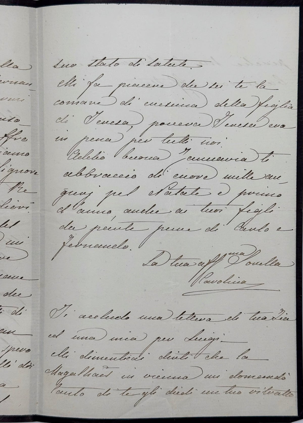6 autograph letters signed from the Duchess of Berry to Dona Januaria of Braganza
