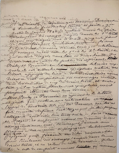 Autograph manuscript, Sand on the popular edition of her works