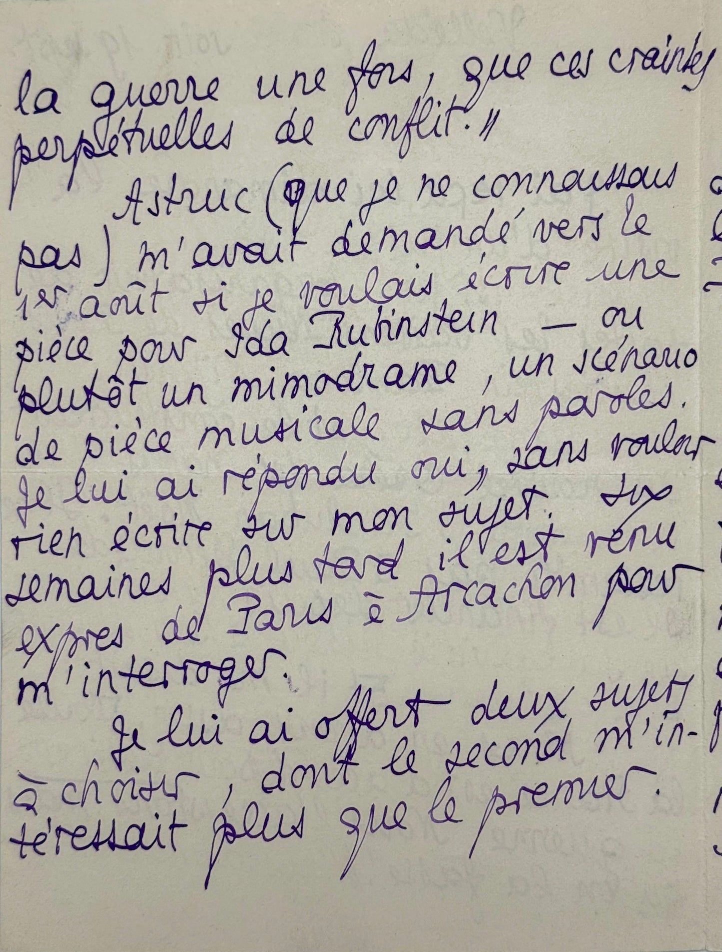 Lettre autographe signée, Louÿs