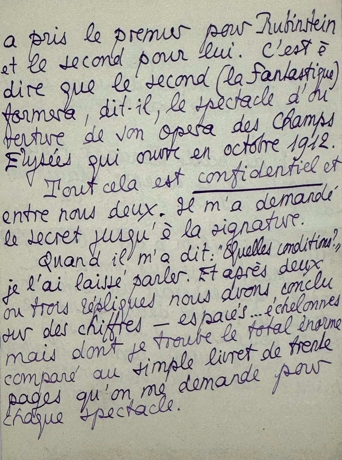 Lettre autographe signée, Louÿs