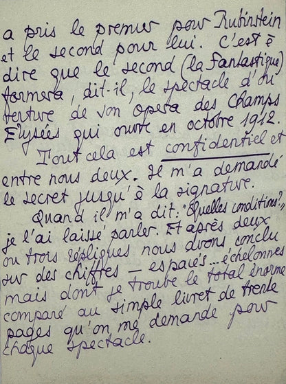 Lettre autographe signée, Louÿs