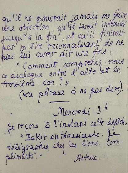 Lettre autographe signée, Louÿs