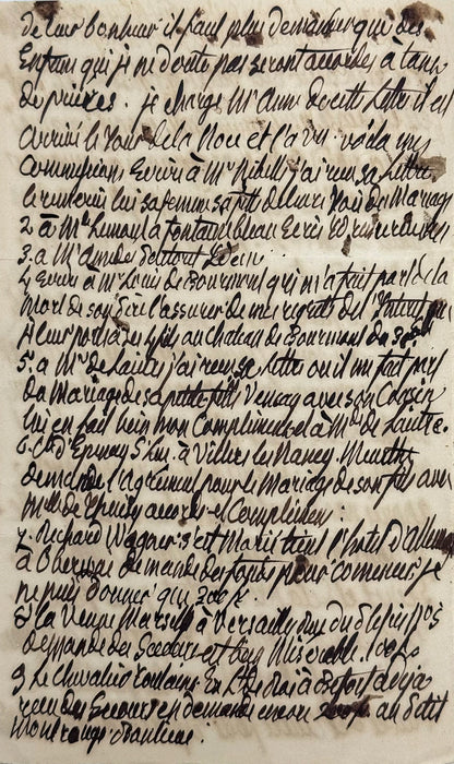 Autograph letter, Madame Royale