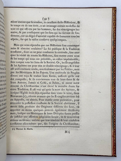 Instruction pastorale de Monseigneur l'Archevêque de Lyon, sur les Sources de l'Incrédulité et les Fondements de la Religion