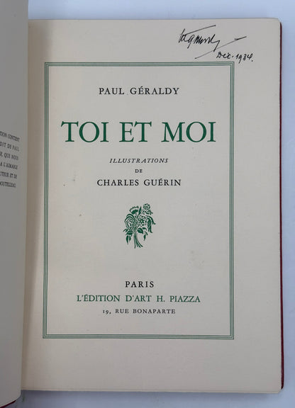 Toi et Moi. Illustrations de Charles Guérin