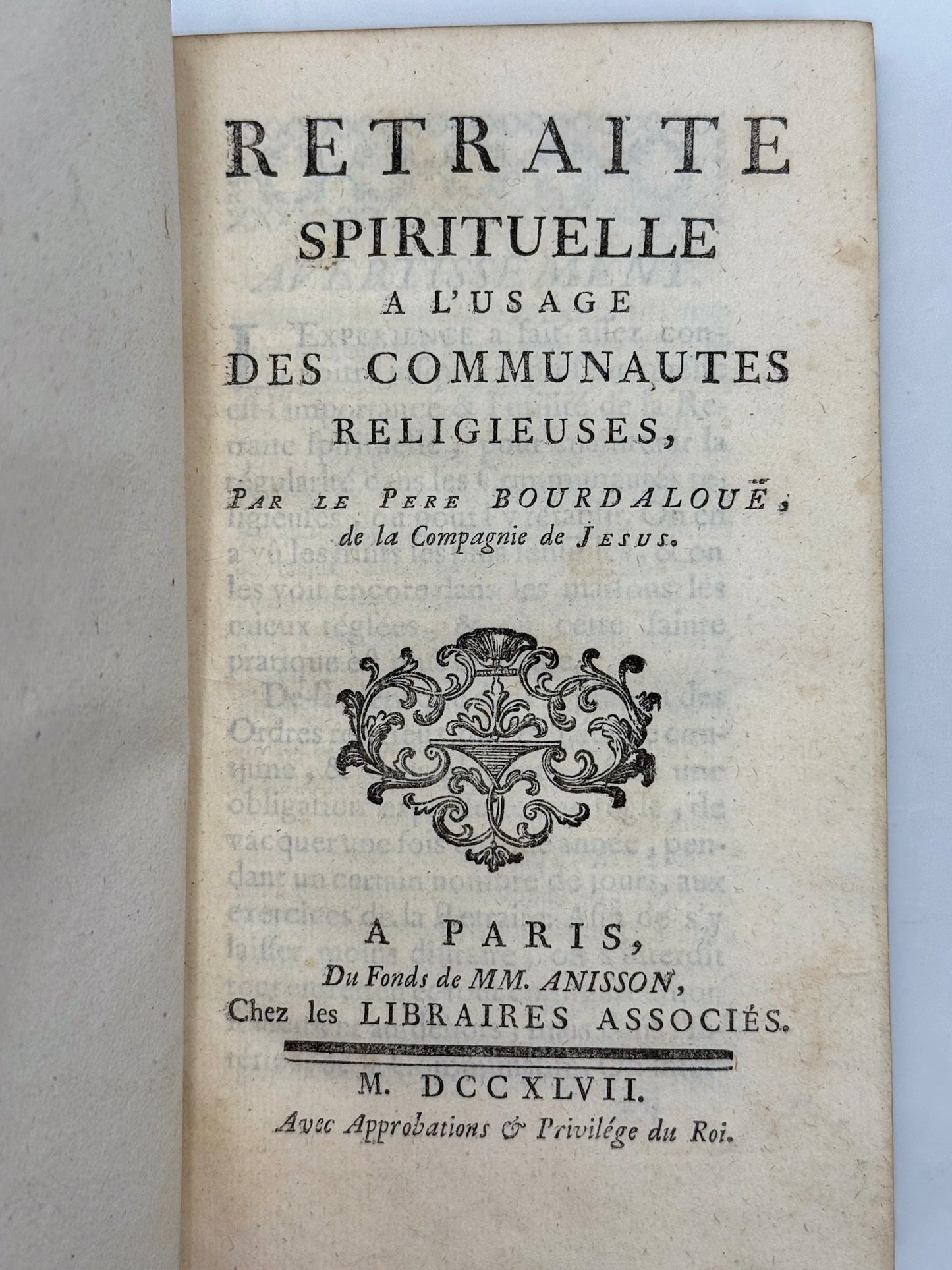 Retraite spirituelle à l'usage des communautés religieuses
