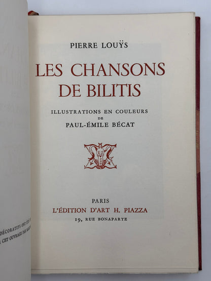 Les Chansons de Bilitis