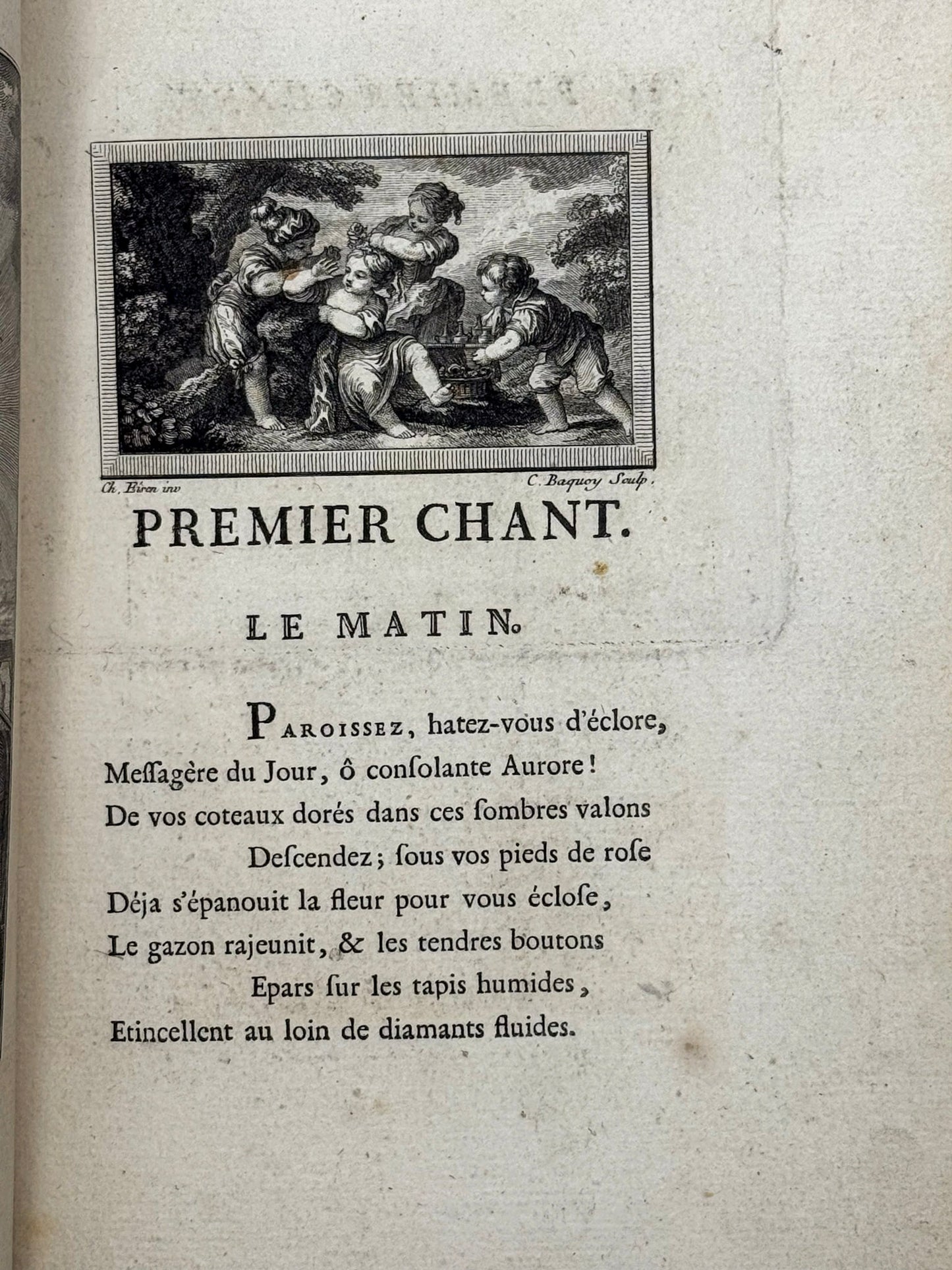 Les quatre parties du jour. Poëme en vers libres, imité de l'Allemand de M. Zacharie