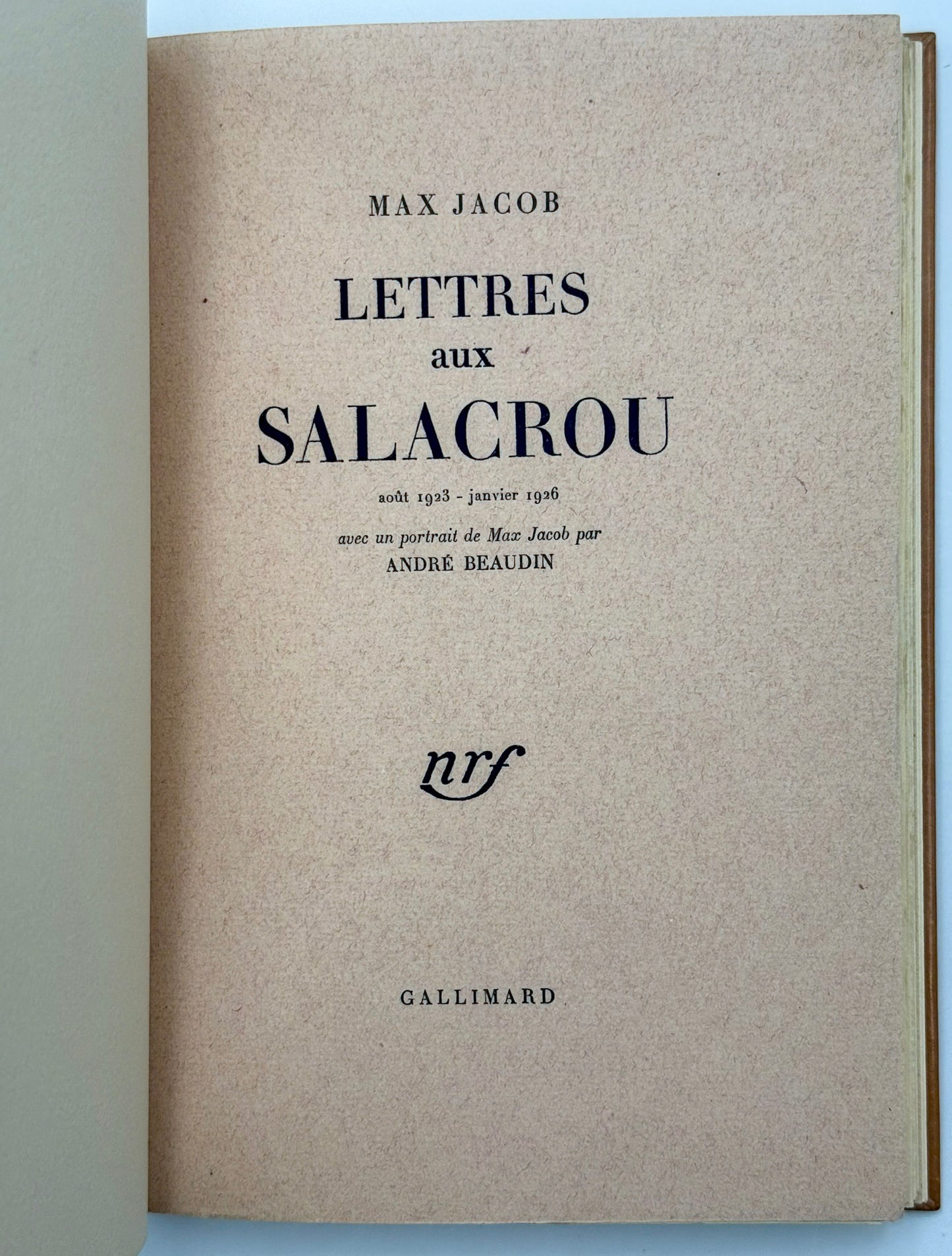 Lettres aux Salacrou