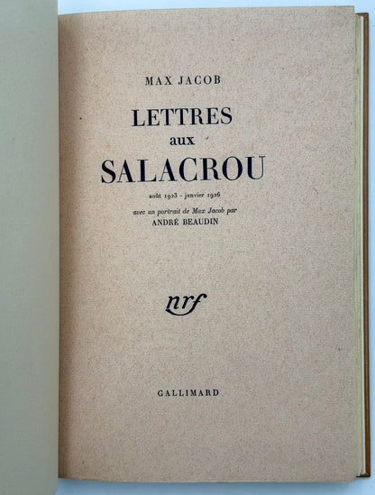 Lettres aux Salacrou