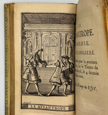 Les Œuvres  de Monsieur de Molière. Reveuës, corrigées & augmentées. Enrichies de Figures en Taille-douce.