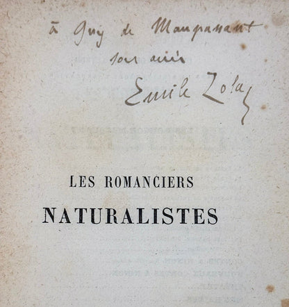 Les romanciers naturalistes