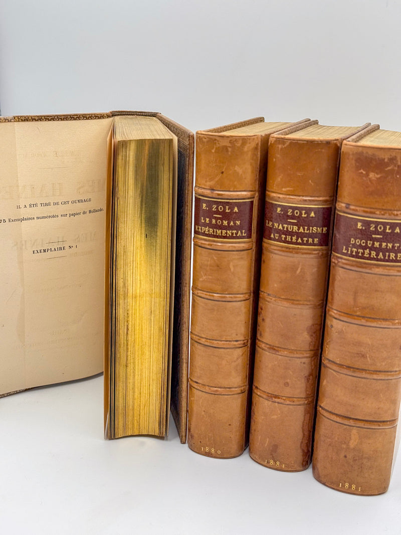 [Exemplaires N°1] Mes haines - Le Roman expérimental - Le Naturalisme au théâtre - Documents littéraires