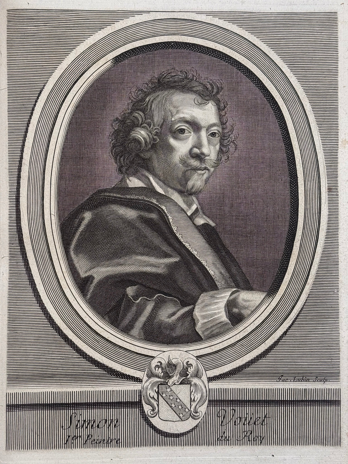 Portraits des hommes illustres des dix-septièmes dix-huitième siècles, dessinés d'après nature, et gravés par Edelinck, Lubin, van Schuppen, Duflos et Simonneau, avec une notice sur chacun d'eux