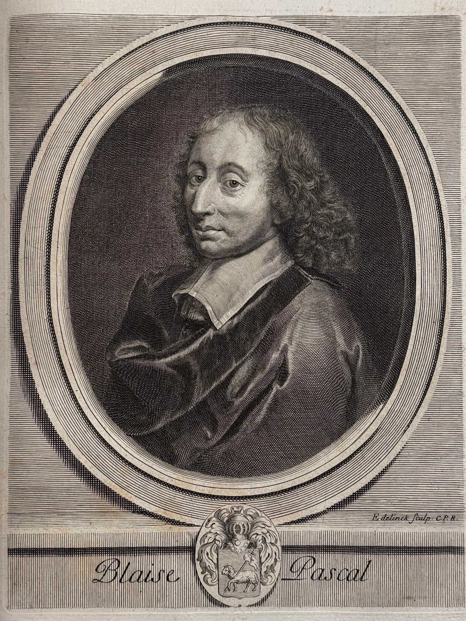 Portraits des hommes illustres des dix-septièmes dix-huitième siècles, dessinés d'après nature, et gravés par Edelinck, Lubin, van Schuppen, Duflos et Simonneau, avec une notice sur chacun d'eux