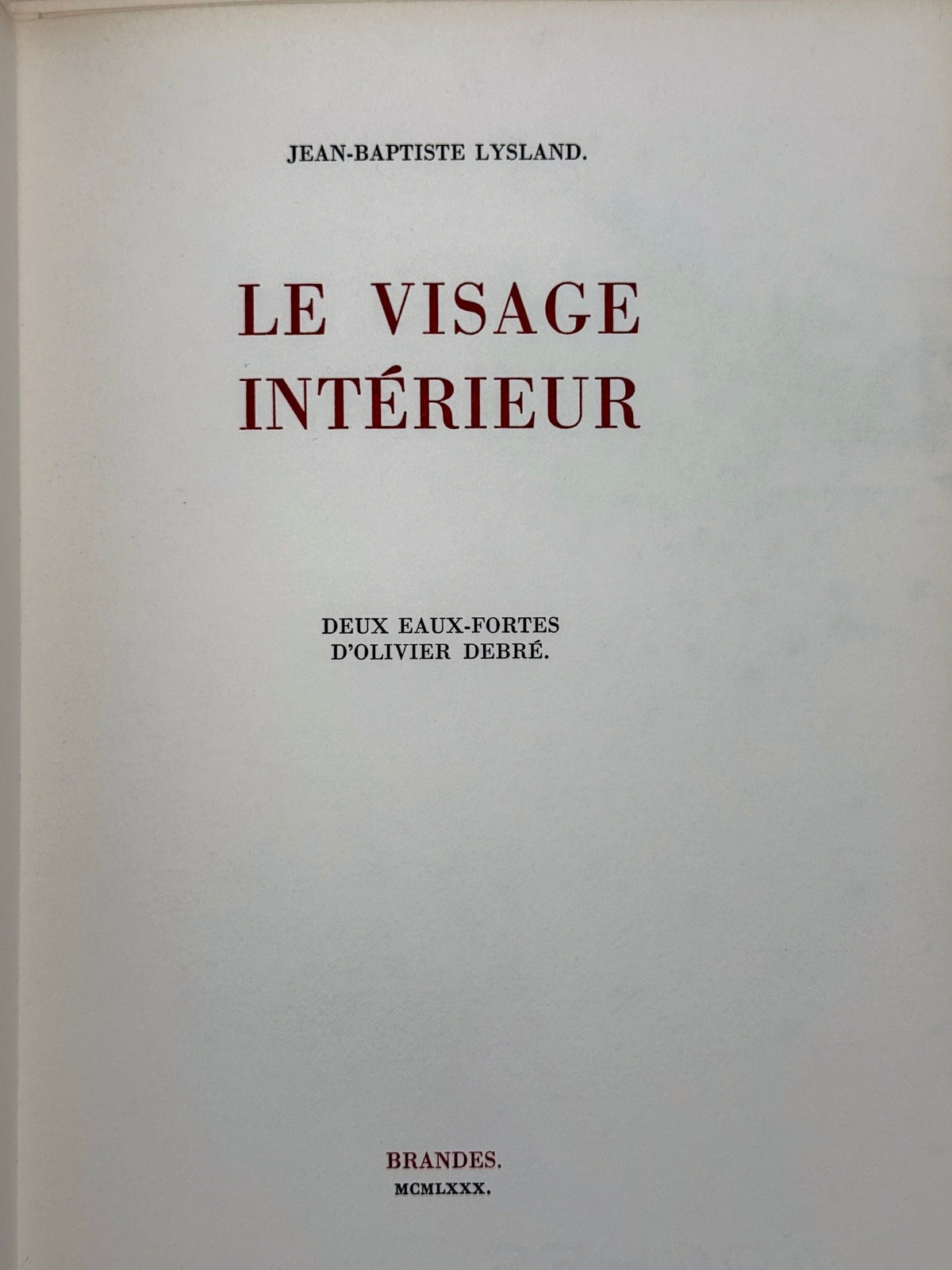 Le Visage Intérieur